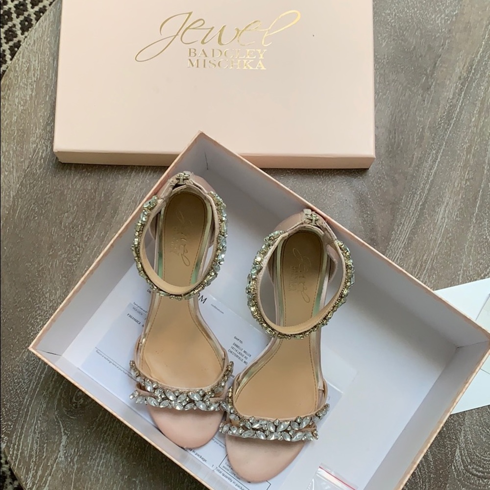 Jewel Badgley Mischka Caroline Embellished Sandal
